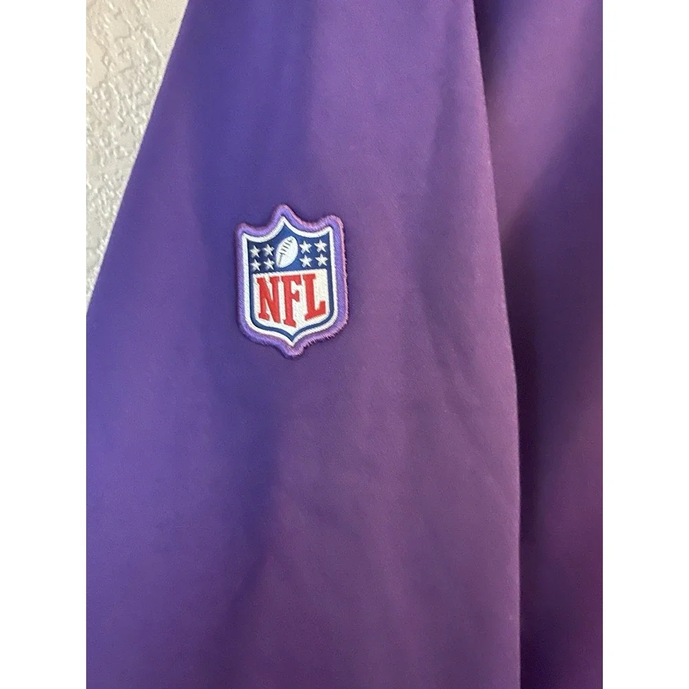 Men's 3XL NWOT Minnesota Vikings Nike Therma Fit Sideline Pullover Hoodie Purple